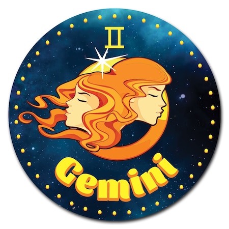 Signmission Gemini Circle Vinyl Laminated Decal D-24-CIR-Gemini